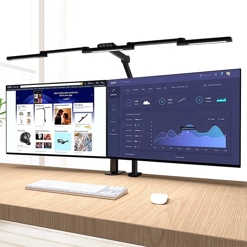 LED Desk Lamp with 3 Heads, 5 Color Temps, 5 Brightness Levels, Adjustable Study & Task Light for Reading & Work