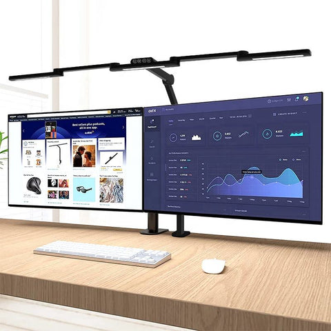 LED Desk Lamp with 3 Heads, 5 Color Temps, 5 Brightness Levels, Adjustable Study & Task Light for Reading & Work