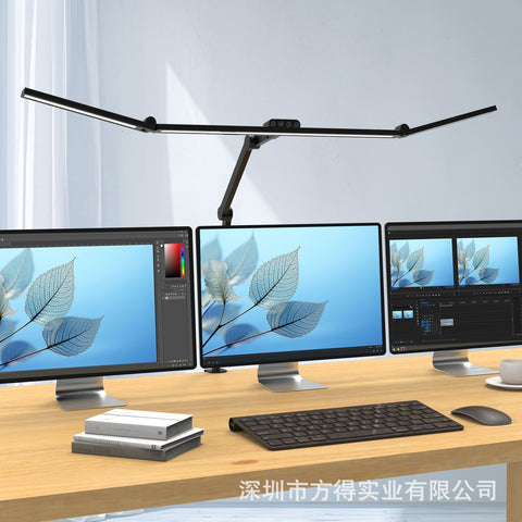 Multi-Functional Long Arm Clamp Desk Lamp – Touch-Controlled, Eye-Caring Light for Monitor, Work & Reading