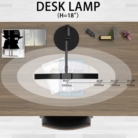 13W LED Eye-Caring Desk Lamp – Curved Head, Foldable & Rotatable, for Study, Reading & Office Work