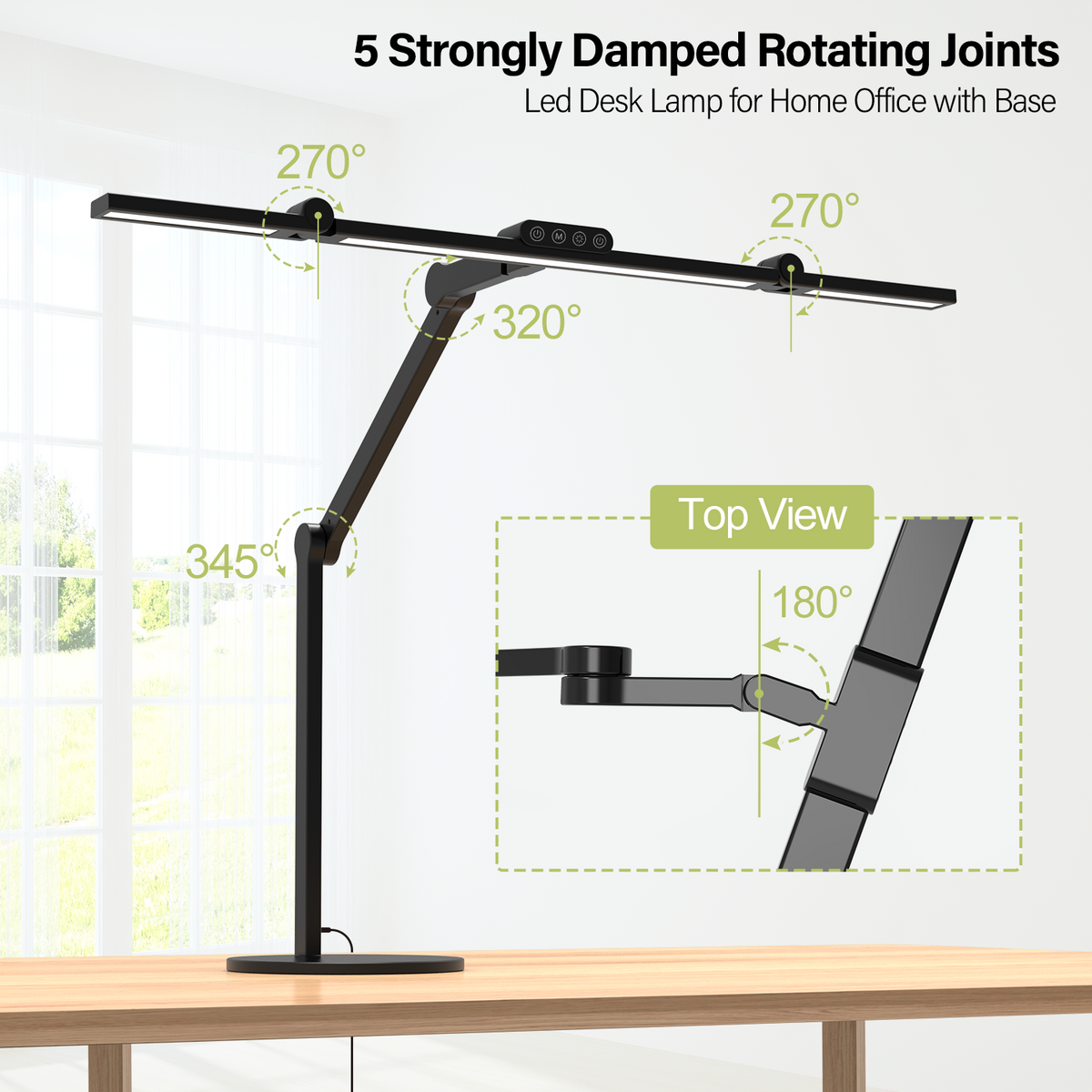 Modern Architect LED Desk Lamp – Stepless Dimming & Adjustable Brightness