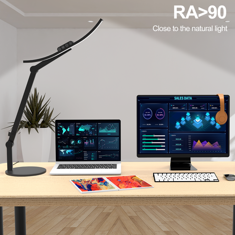 13W LED Eye-Caring Desk Lamp – Curved Head, Foldable & Rotatable, for Study, Reading & Office Work