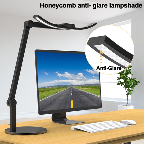 13W LED Eye-Caring Desk Lamp – Curved Head, Foldable & Rotatable, for Study, Reading & Office Work